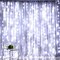 Curtain String Lights - 300 LED, 9.8ft x 9.8ft, 8 Lighting Modes, USB Powered, Waterproof Fairy Lights for Christmas, Parties, Weddings, and Indoor/Outdoor Wall Decorations (White)